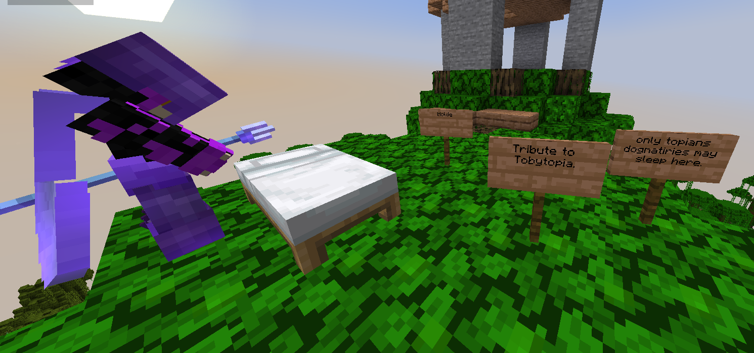 Toby places some signs at the jungle palace.png